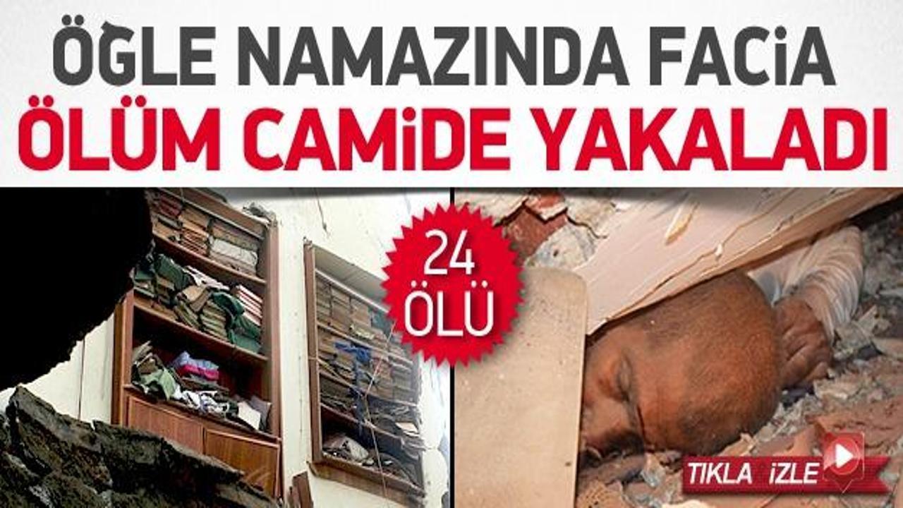 Pakistan'da cami &ccedil;&ouml;kt&uuml;: En az 24 &ouml;l&uuml;