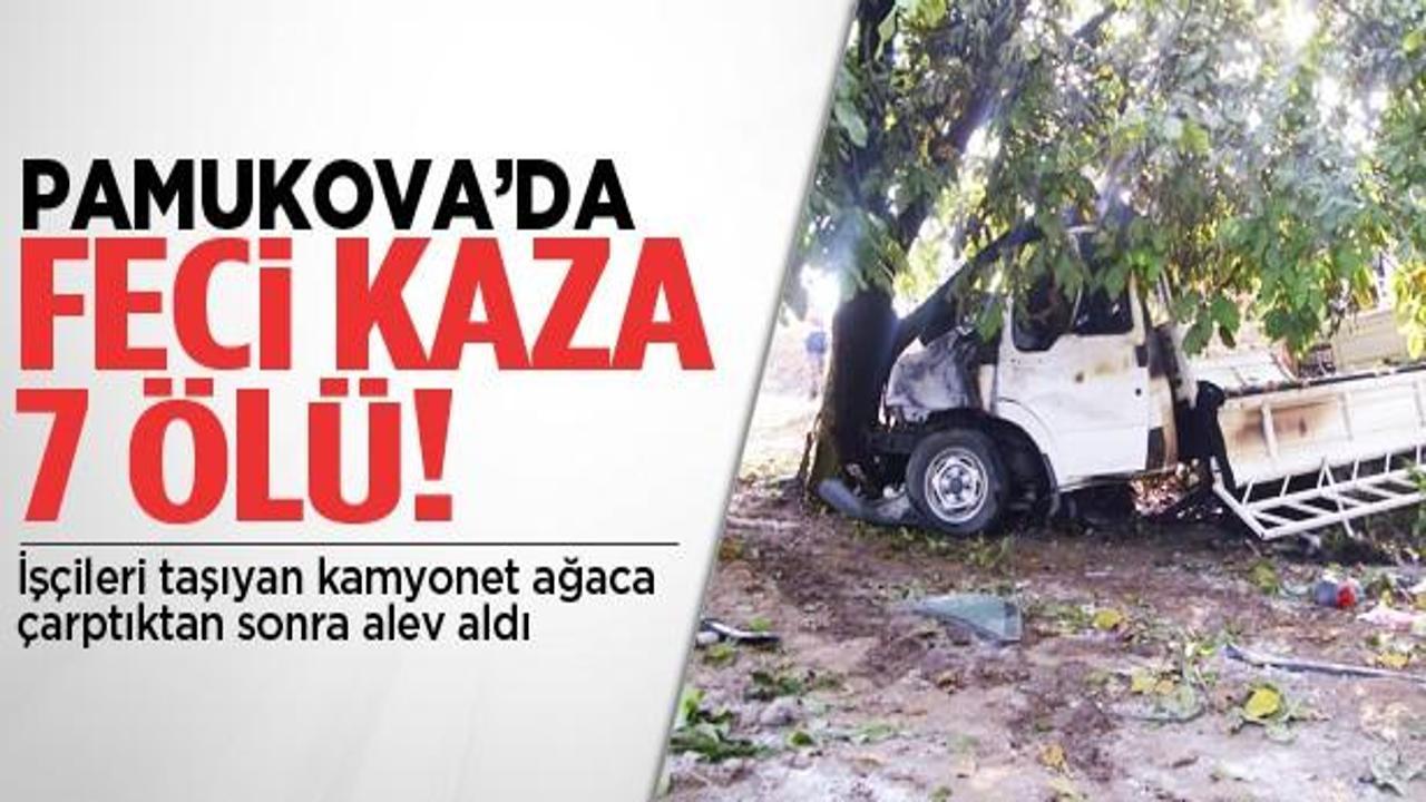 Pamukova'da kaza: 7 ölü, 13 yaralı
