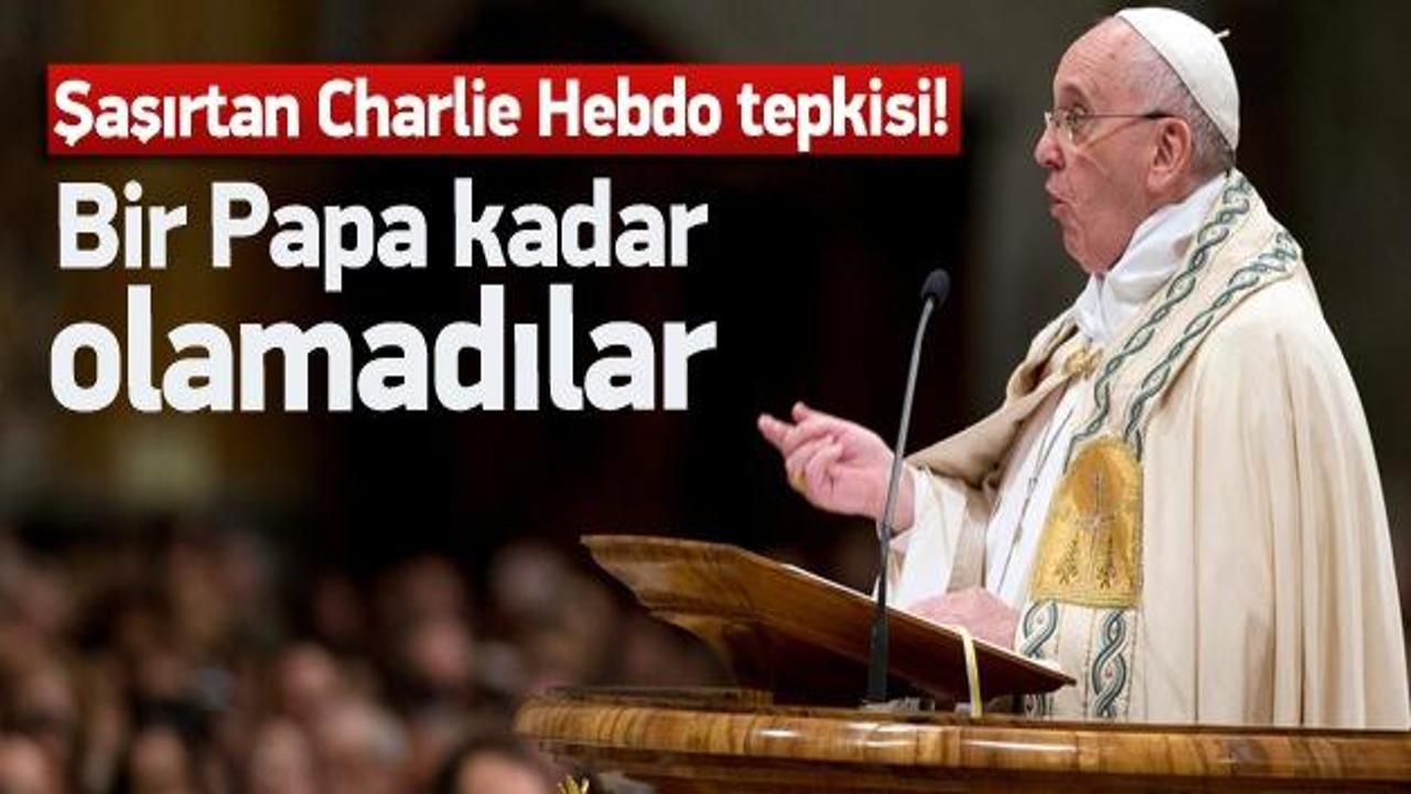 Papa'dan şaşırtan Charlie Hebdo açıklaması