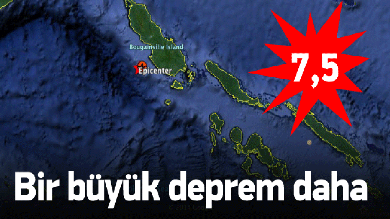 Papua Yeni Gine'de 7,5 büyüklüğünde deprem