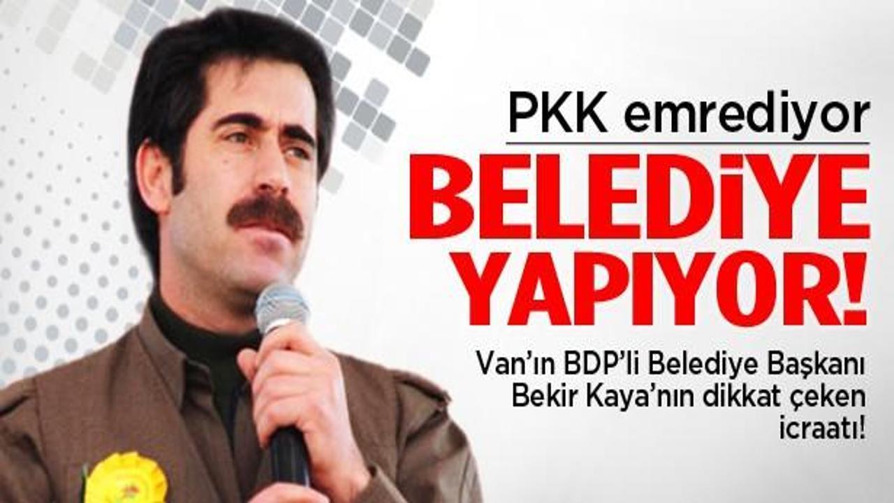 PKK emretti, Van Belediyesi yaptı