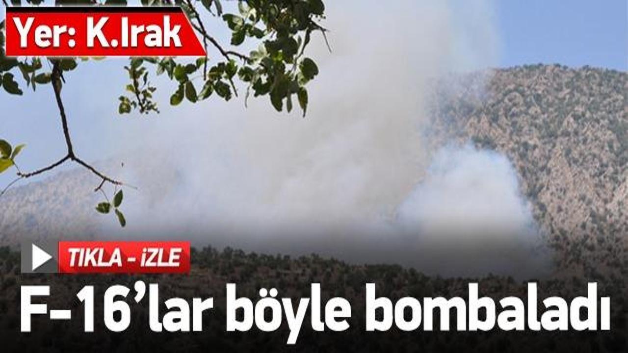 PKK kamplarının bombalanma anı