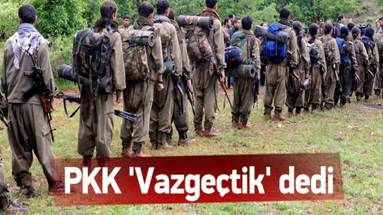 PKK, 'silahsızlanma kongresinden' vazgeçti