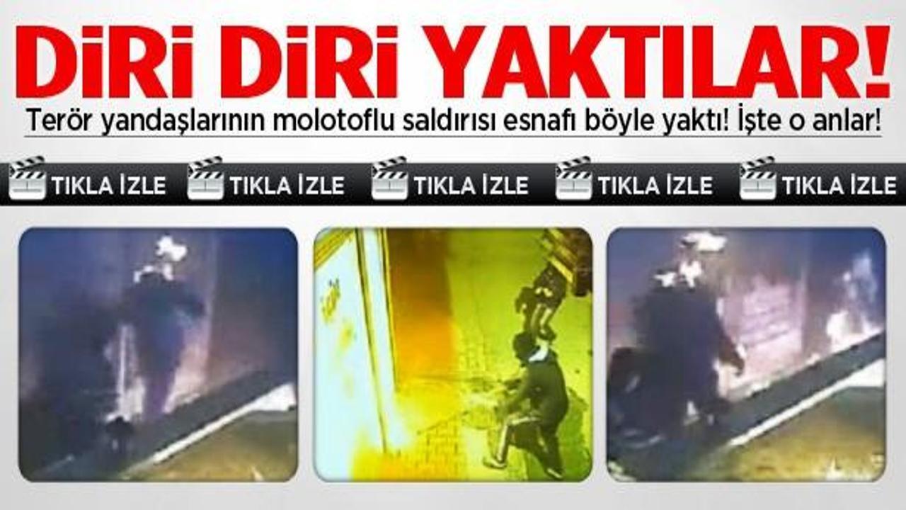 PKK yandaşları esnafı diri diri yaktı!