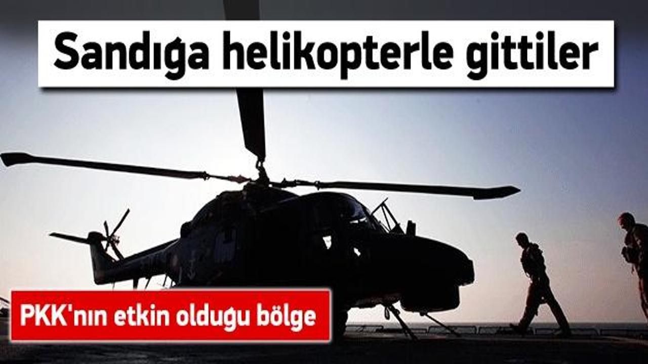 PKK yüzünden sandığa helikopterle gittiler