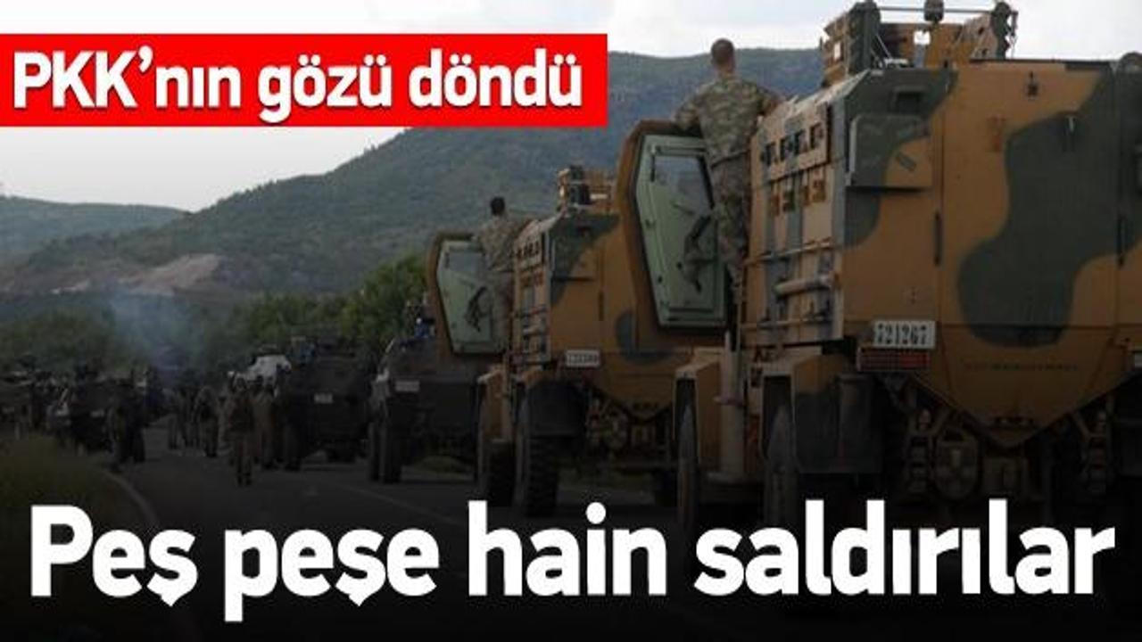 PKK'dan peş peşe hain saldırı: Yaralılar var!