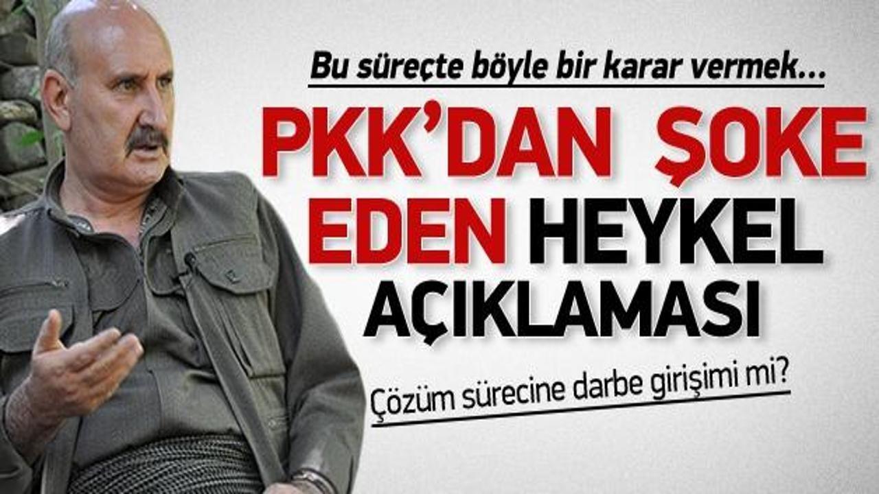 PKK'dan şaşkına çeviren heykel açıklaması!