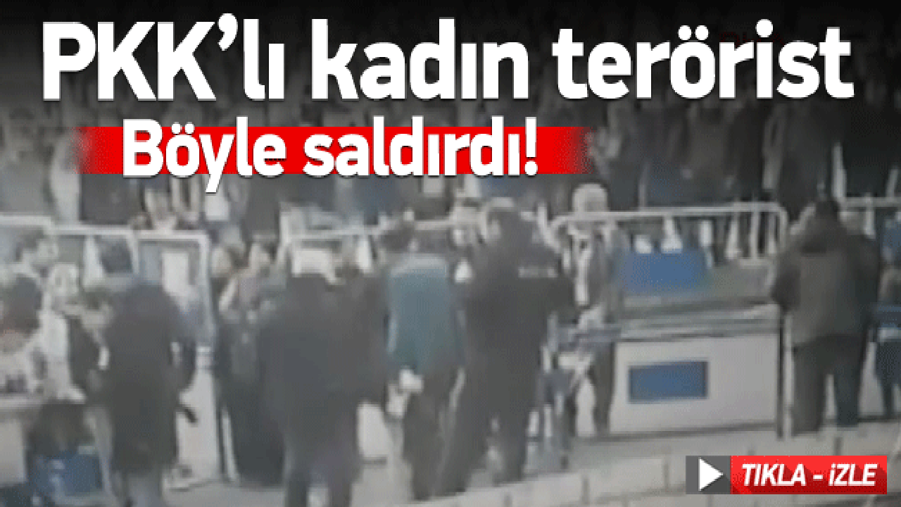 PKK'lı kadın teröristin ateş açma anı