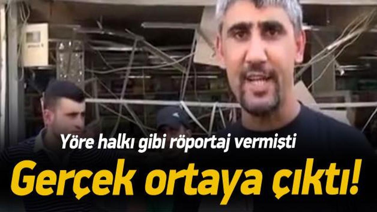 PKK'lı terörist yöre halkı gibi röportaj verdi
