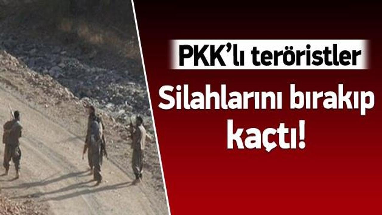 PKK'lılar teçizatlarını çatışma yerinde bıraktı