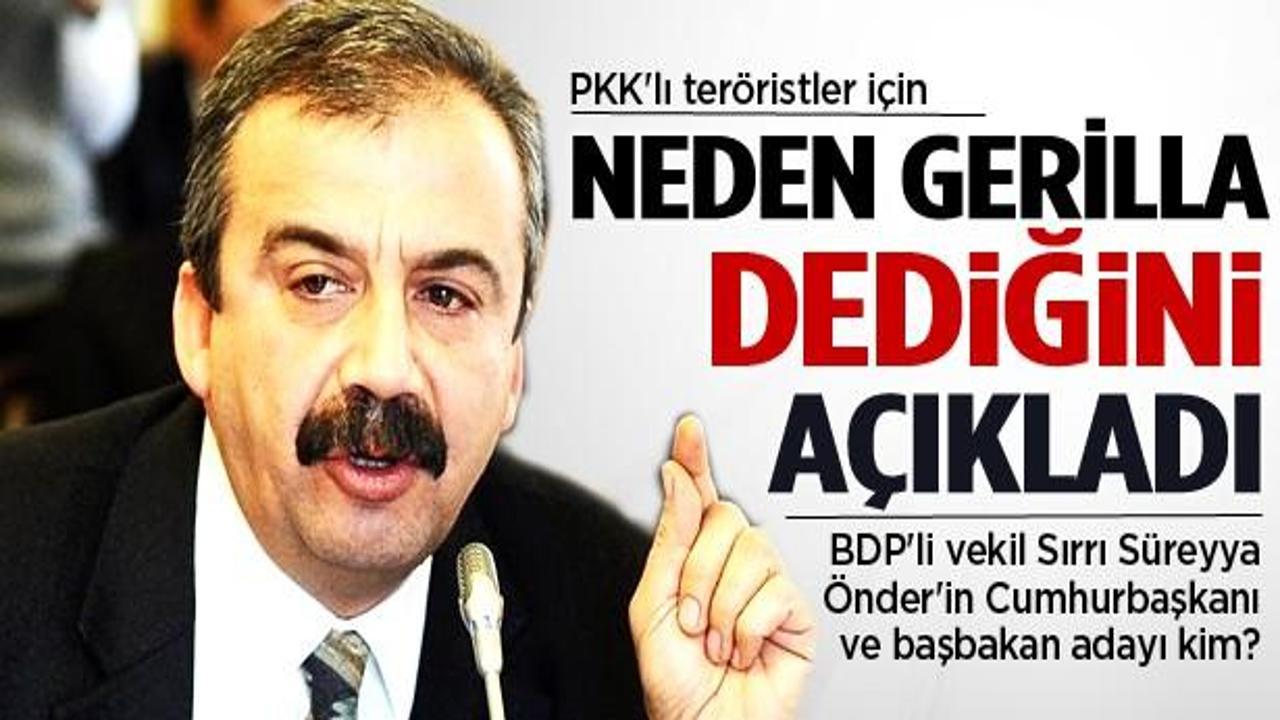PKK'lılara neden ''gerilla'' dediğini açıkladı