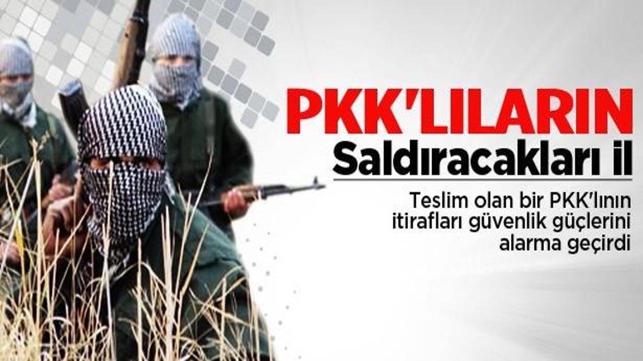 PKK'lının itirafı güvenlik güçlerini alarma geçirdi