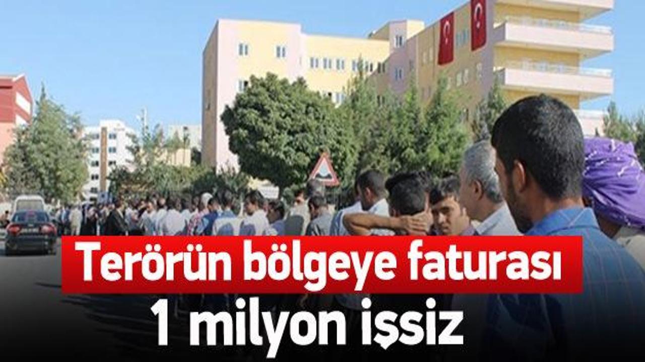 PKK'nın baraj maliyeti: 825 bin işsiz