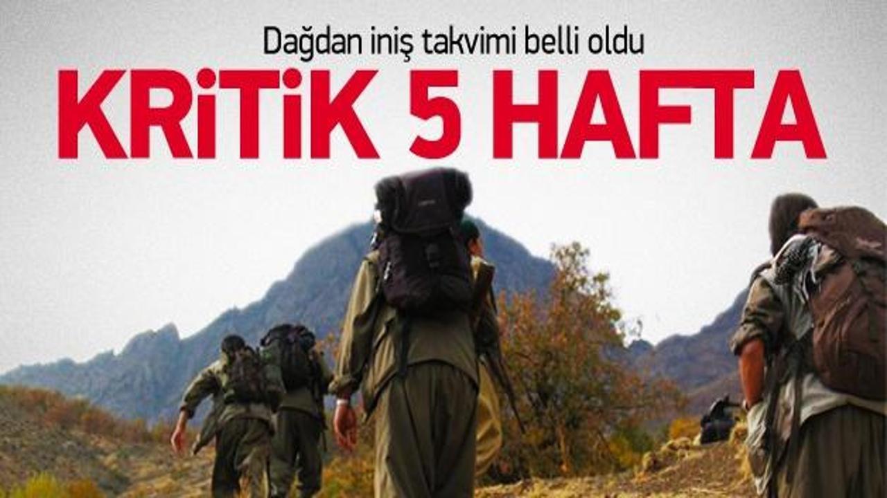 PKK'nın dağdan iniş takvimi belli oldu!