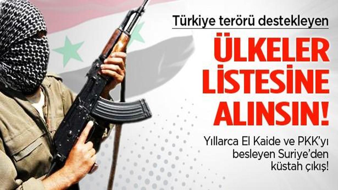 PKK'nın destekçisi Suriye'den küstah çıkış