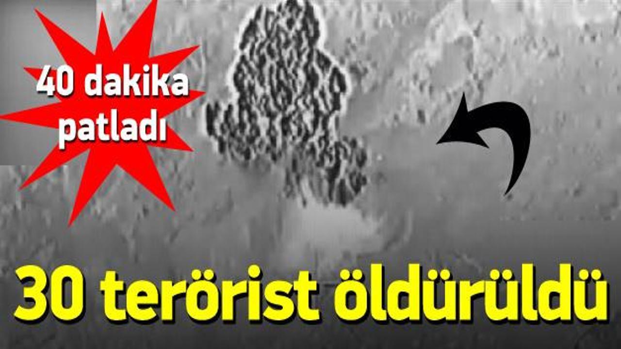 PKK'ya hava operasyonu: 30 terörist öldürüldü