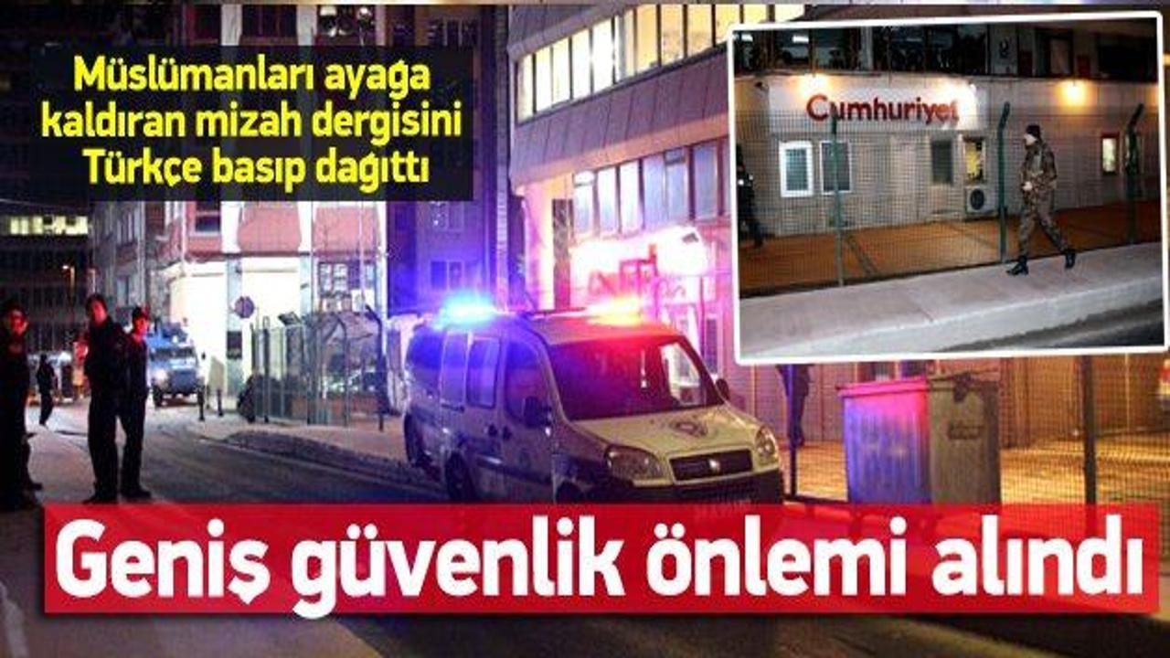 Polis Cumhuriyet'i güvenlik çemberine aldı