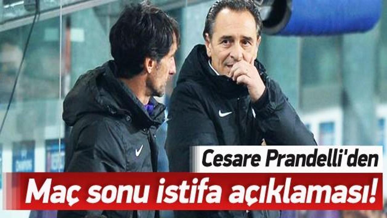 Prandelli'den istifa açıklaması!