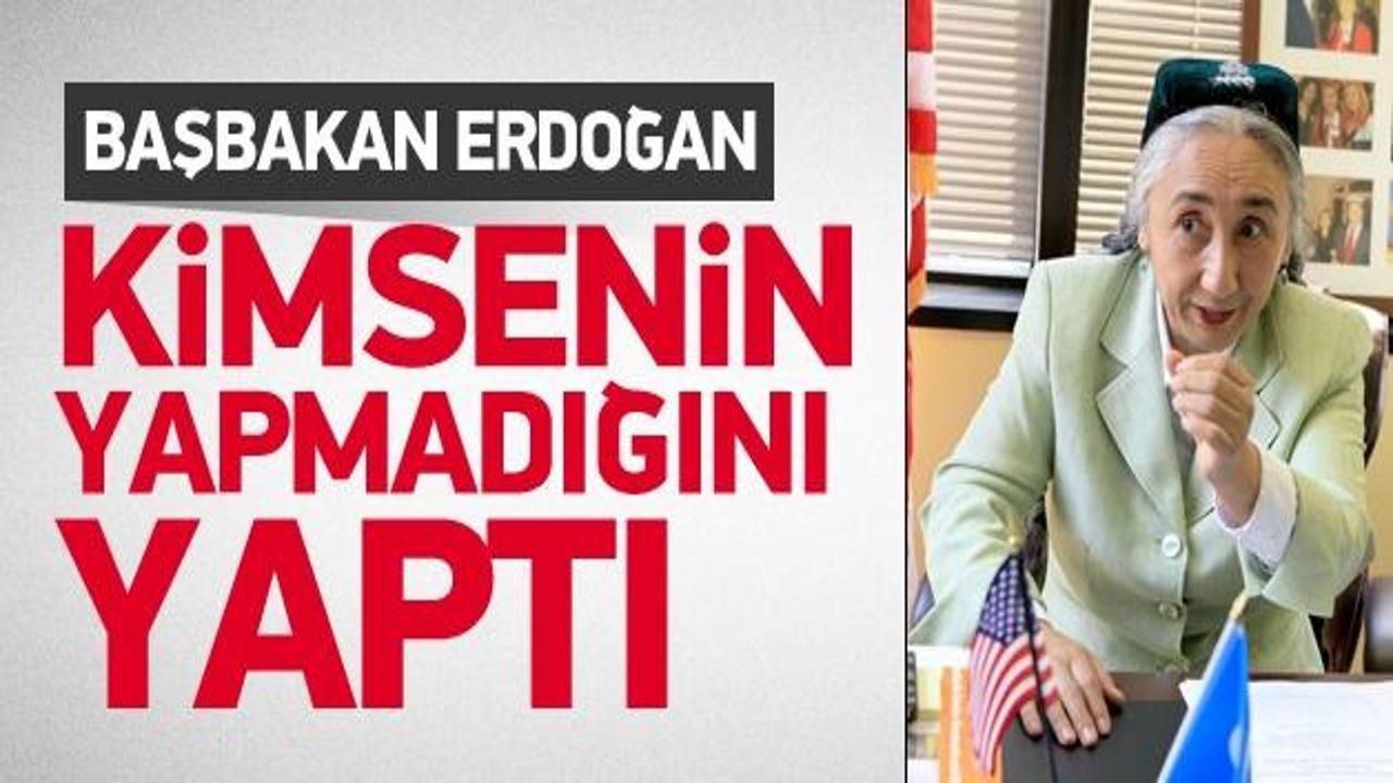 Rabia Kadir'den Erdoğan'a büyük övgü