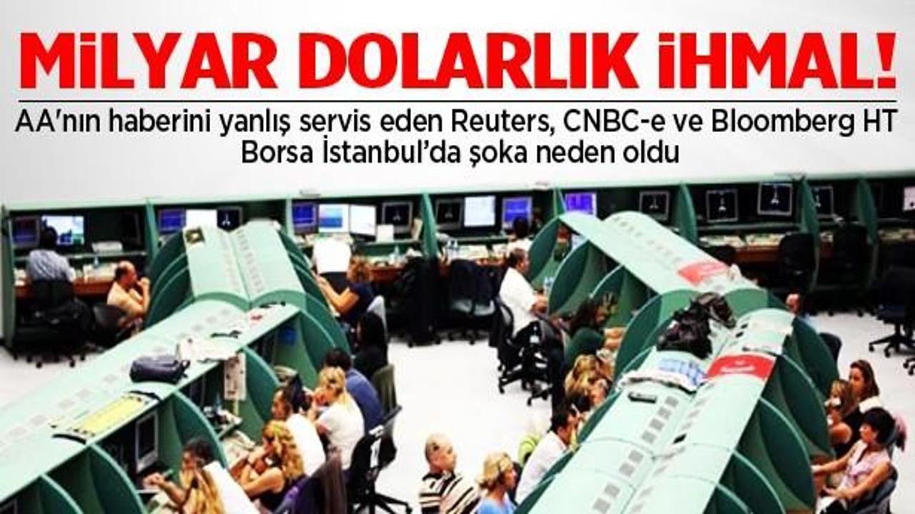 Reuters, CNBC-e ve BloombergHT'nin BİST'e b&uuml;y&uuml;k darbesi