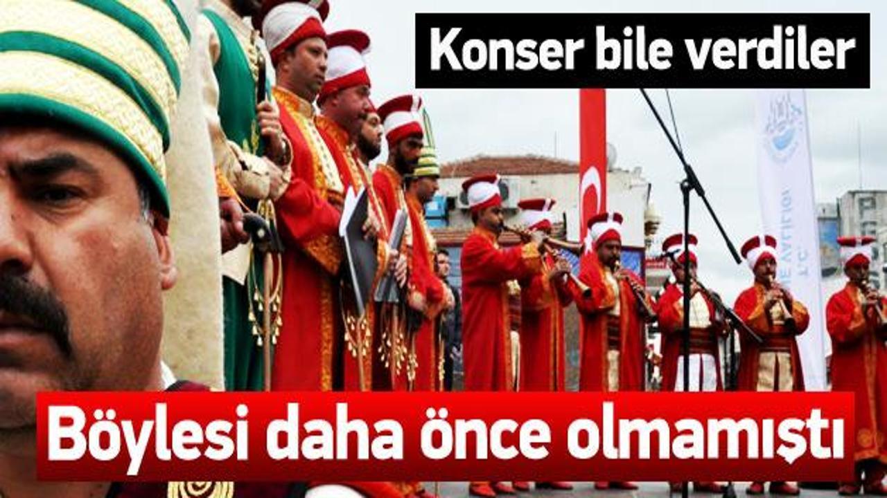 Roman mehter takımı ilk konserini verdi