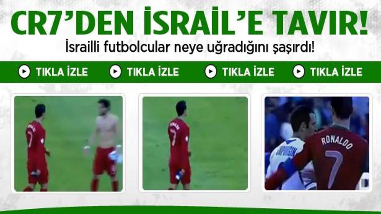Ronaldo'dan İsrail'e tavır! / VİDEO