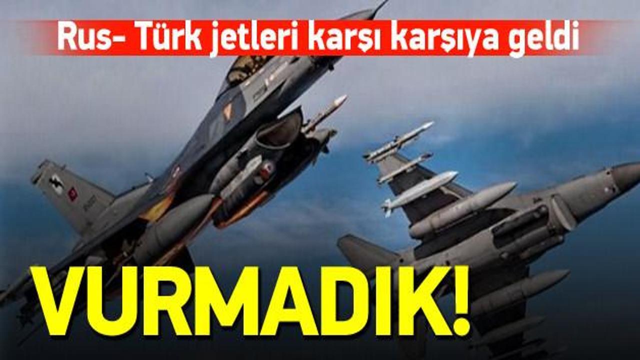 Rus jetleri ile Türk jetleri karşı karşıya geldi