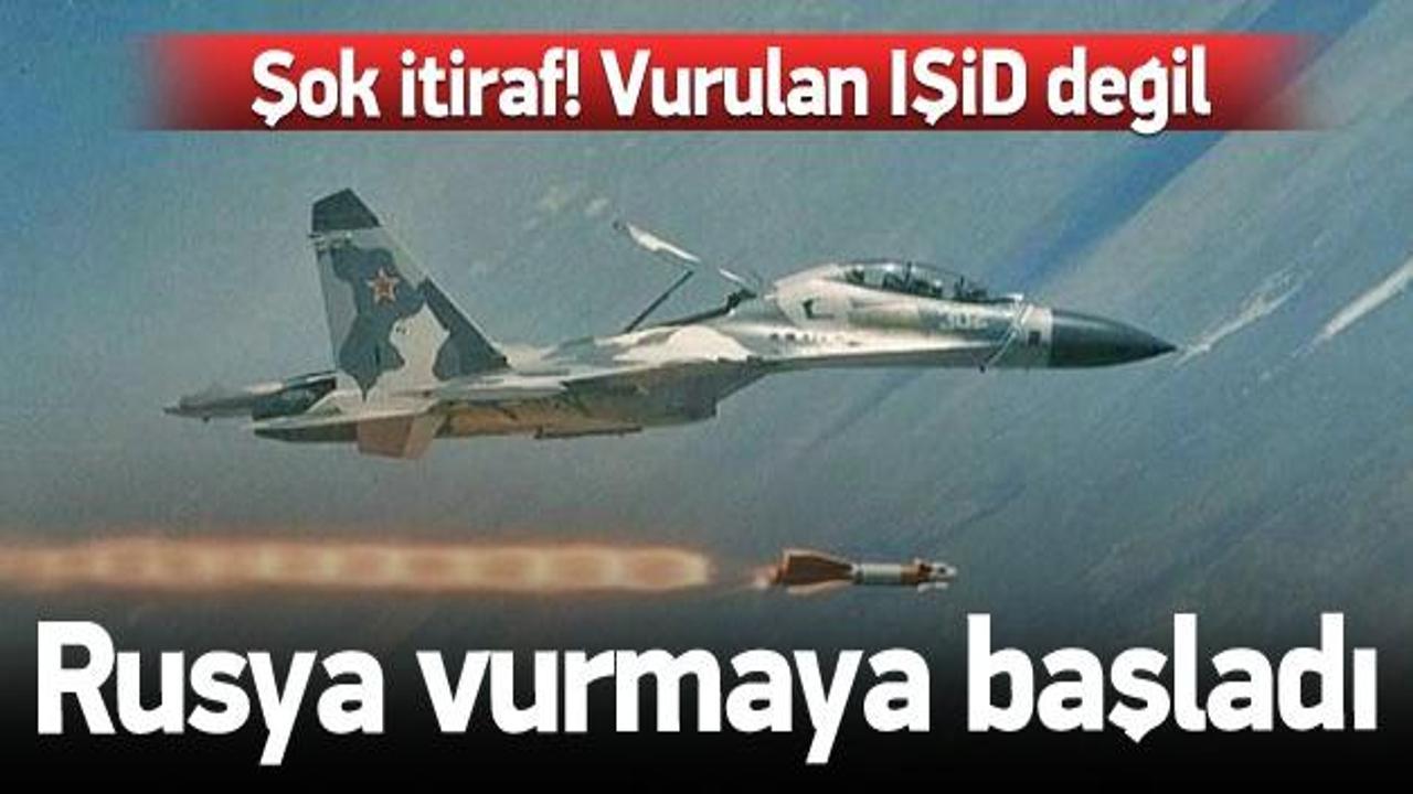 Rus uçakları Suriye'de vurmaya başladı!