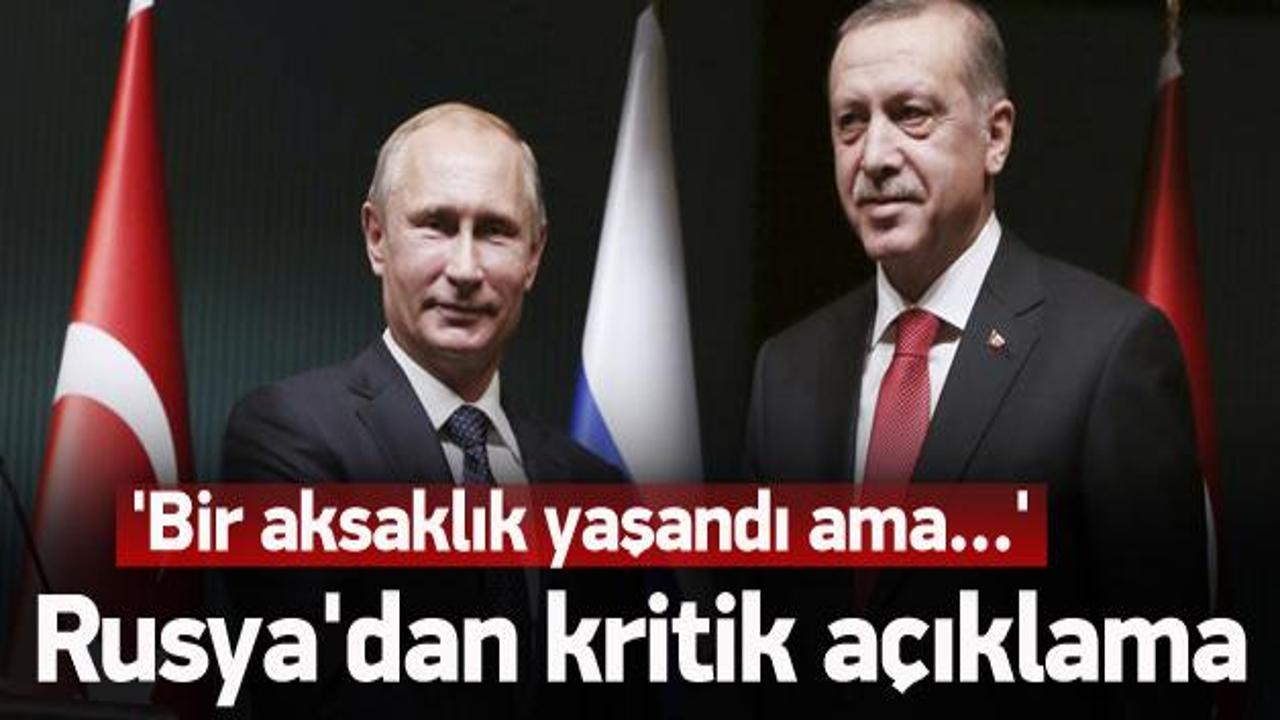 Rusya'dan 'Erdoğan' açıklaması
