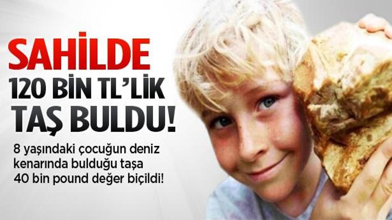 Sahilde bulduğu taş zengin etti