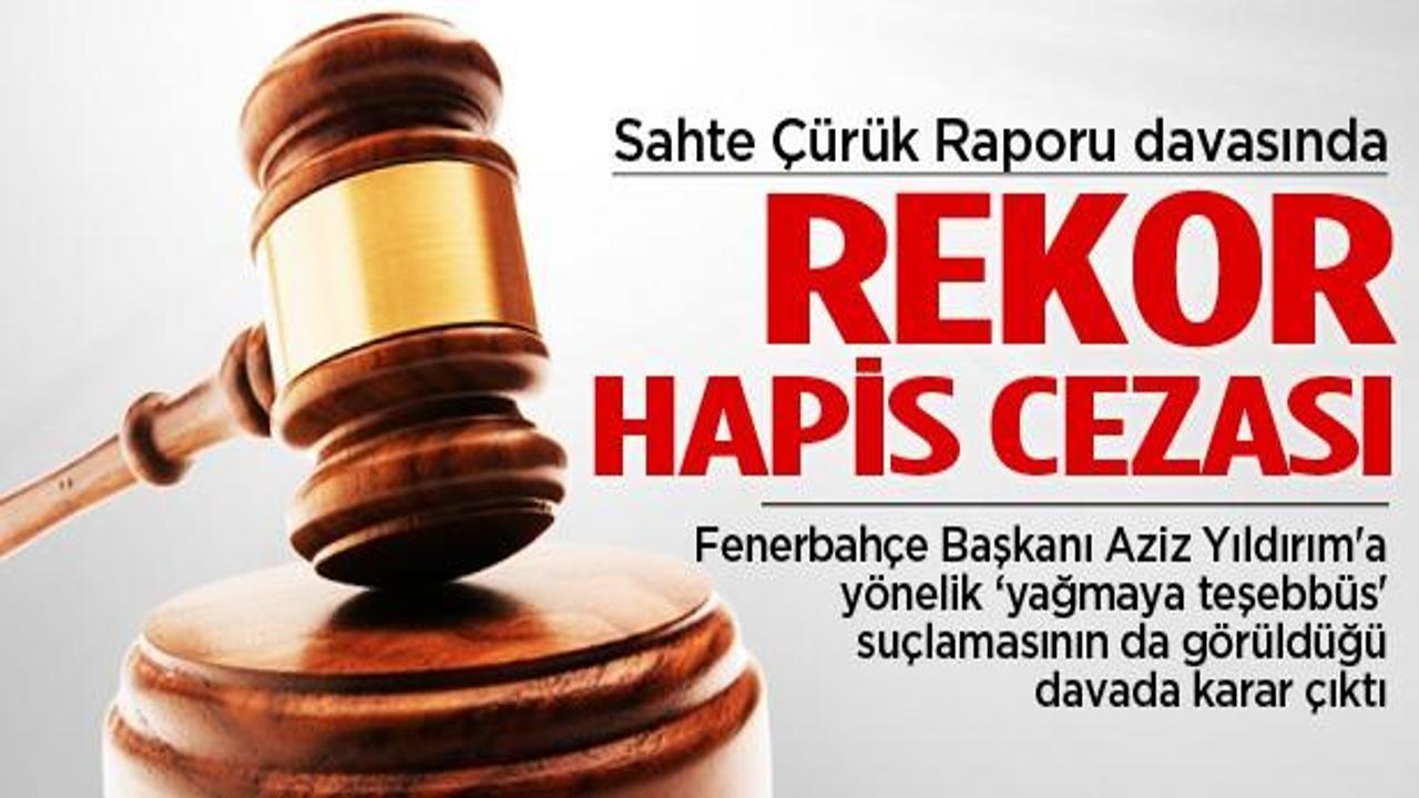 Sahte &ccedil;&uuml;r&uuml;k raporu davasında 142 yıl hapis