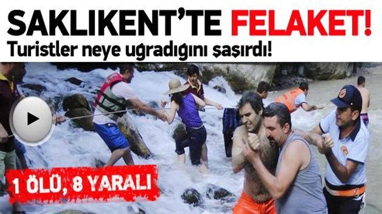Saklıkent'te b&uuml;y&uuml;k şok! 1 &ouml;l&uuml;, 8 yaralı