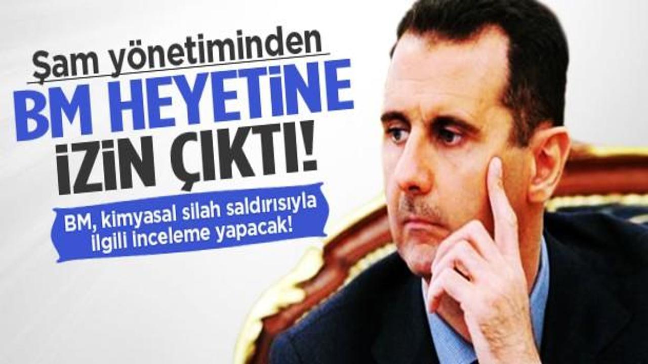 Şam yönetiminden BM heyetine izin çıktı
