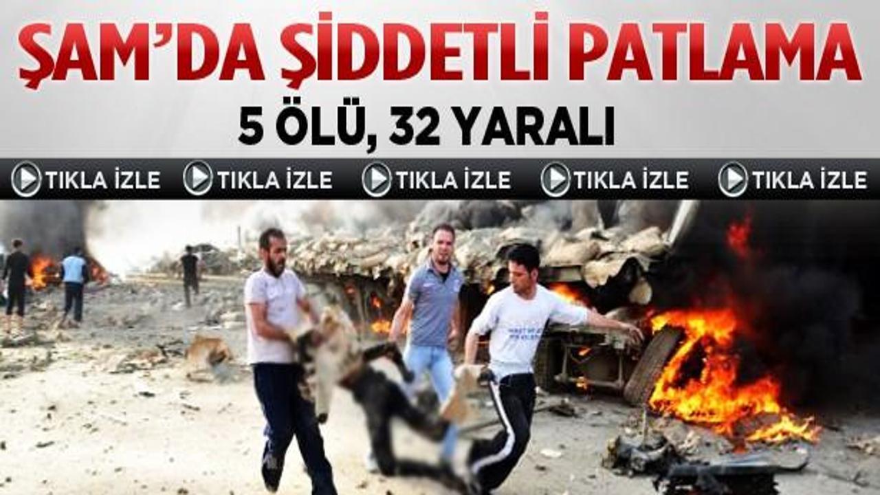 Şam'da bombalı saldırı: 5 &ouml;l&uuml;, 32 yaralı
