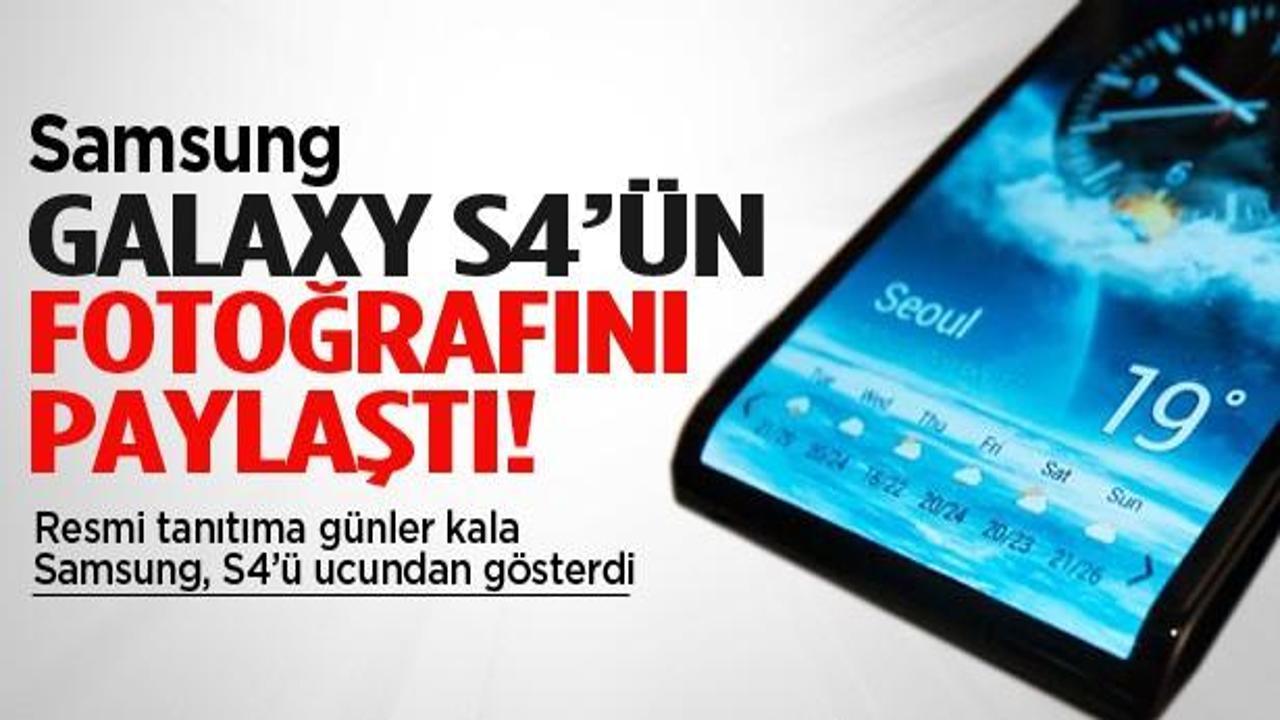 Samsung, Galaxy S4'ün fotoğrafını paylaştı