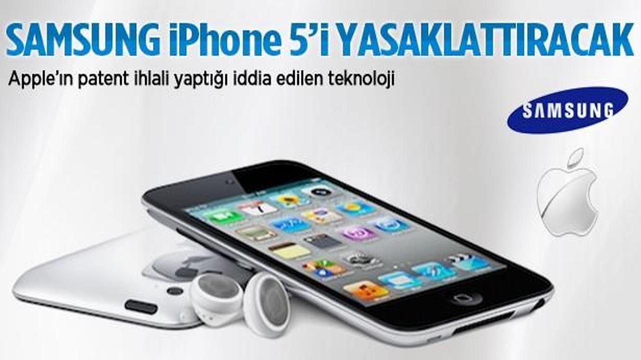 Samsung iPhone 5'i yasaklattıracak