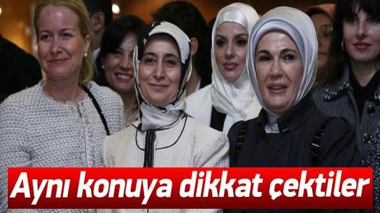 Sare Davutoğlu ve Emine Erdoğan panelde buluştu