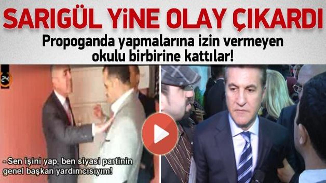 Sarıg&uuml;l'&uuml;n ekibinden okul m&uuml;d&uuml;r&uuml;ne hakaret ve tehdit!