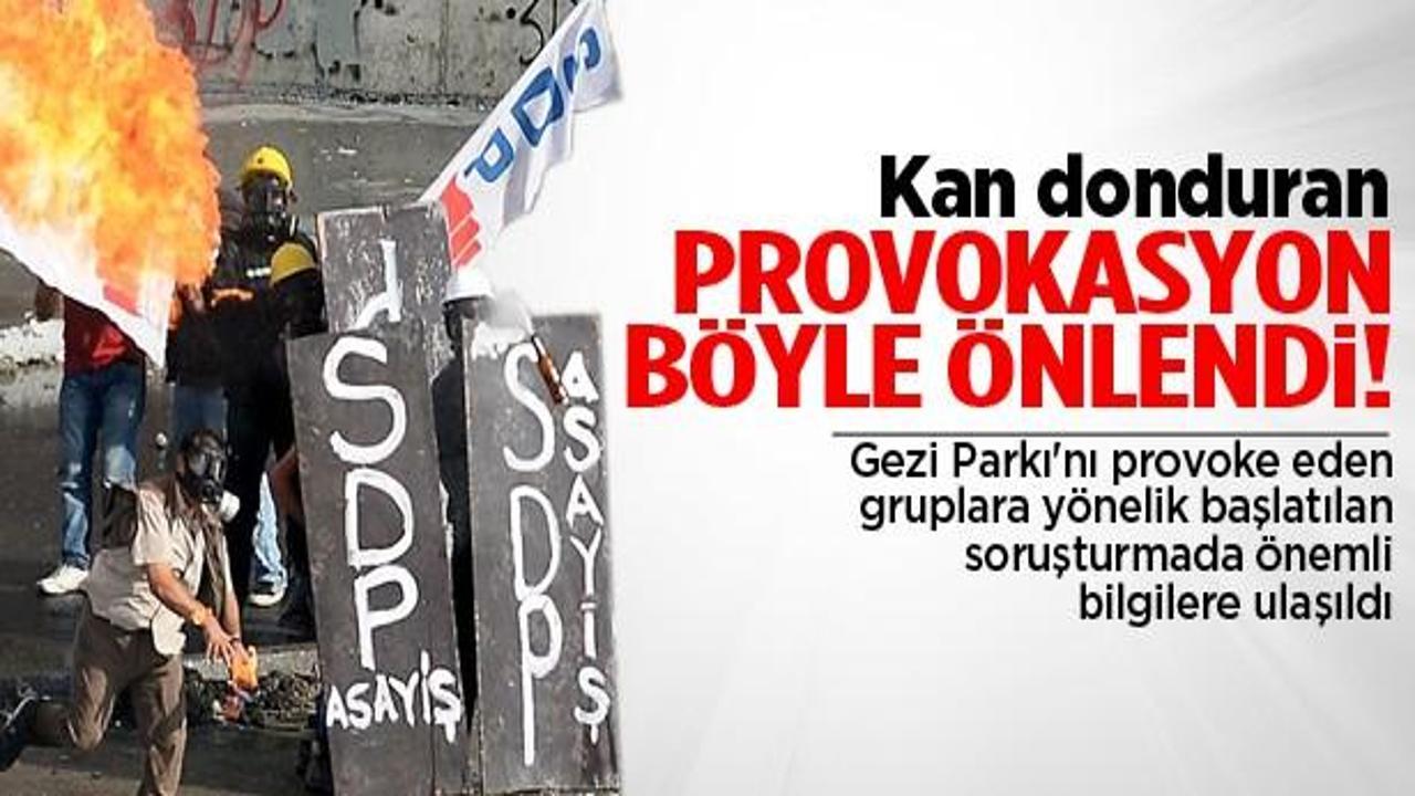 SDP'nin kan donduran provokasyonu önlendi