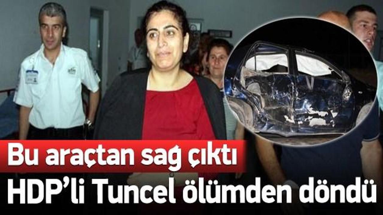 Sebahat Tuncel trafik kazası geçirdi