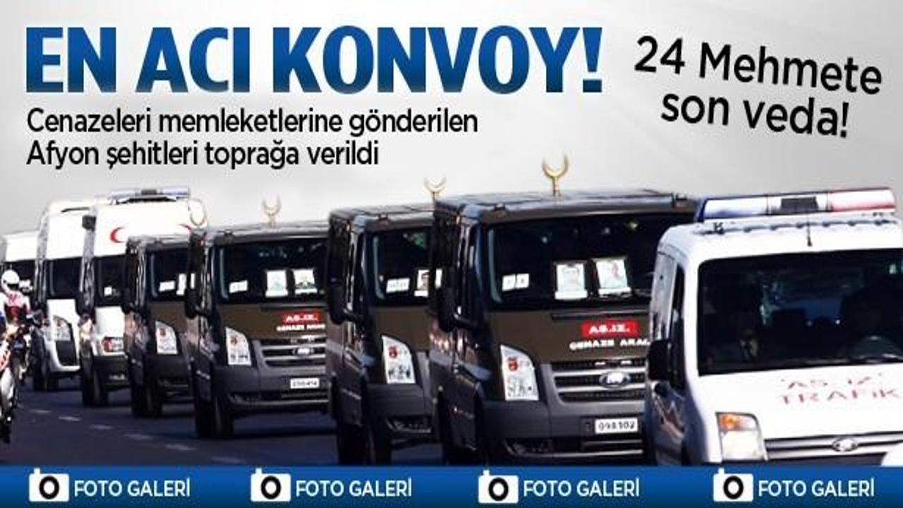 Şehitlerimiz son yolculuğuna uğurlandı