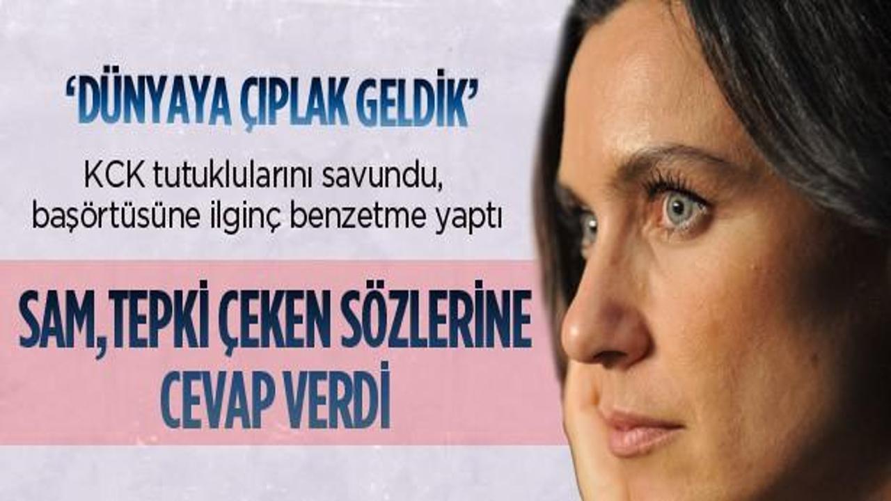 Şevval Sam'ın baş&ouml;rt&uuml; s&ouml;z&uuml; ortalığı karıştırdı