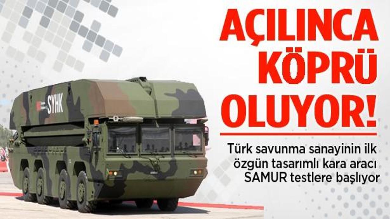 Seyyar Yüzücü Hücum Köprüsü testlere başladı