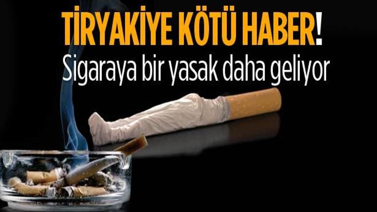 Sigaraya bir yasak daha geliyor