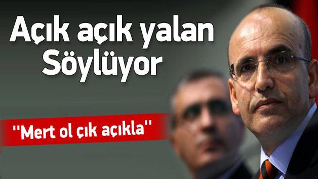 Şimşek: Kılıçdaroğlu açık açık yalan söylüyor