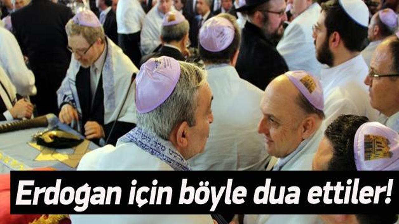 Sinagog açılışında Erdoğan için dua