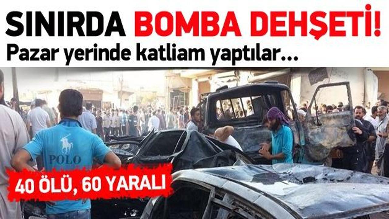 Sınırda bombalı araç patladı: 40 ölü