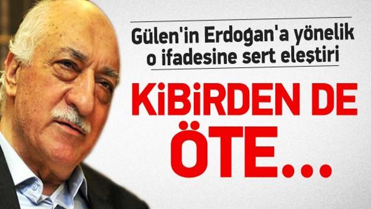 Sırma: Gülen'in 'Arkadaş' lafı kibrin göstergesi