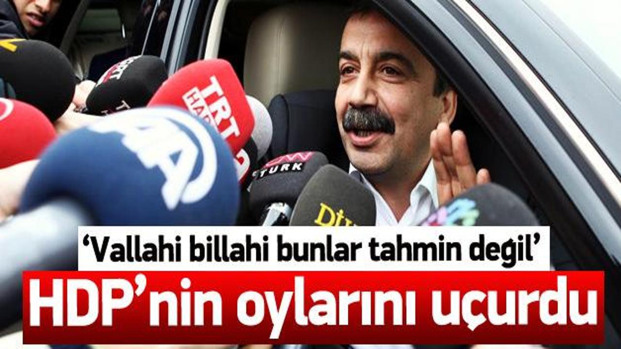 Sırrı Süreyya Önder HDP'nin oylarını uçurdu