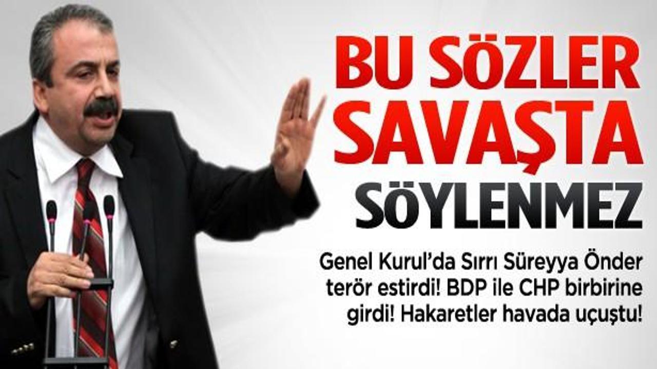 Sırrı Süreyya Önder Meclis'te terör estirdi